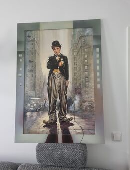 Ein Kunstdruck von Charly Chaplin in einem Beeindruckenden Rahmen - Wedel