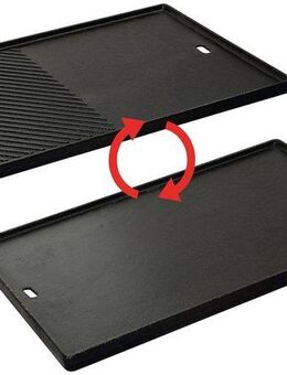 Enders® Grillplatte, 1/2 für Gasgrill KANSAS 4