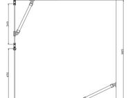 welltime Eckdusche Florenz 4.2, BxT: 90x90 cm, Sicherheitsglas, Hebe-Senk-Mechanismus, barrierefrei einbaubar, mit Drehtüren