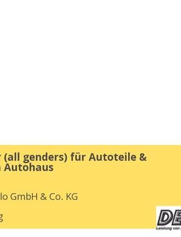 Mitarbeiter (all genders) für Autoteile & Zubehör im Autohaus - Schleswig