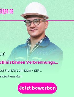 Maschinist:innen (w/m/d) Verbrennungsanlage - Frankfurt (Main)
