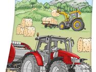 Kinderdecke Traktor, Herding Young Collection, mit tollem Traktor Motiv, Kuscheldecke