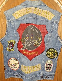 absolute Rarität | Sammlerstück | Biker Clubjacke aus den 70er Jahren - Erding Zentrum