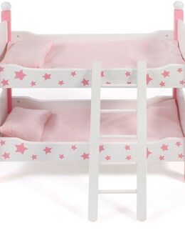 CHIC2000 Puppenbett Stars Pink, auch als zwei Einzelbetten verwendbar