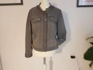 Stylische kurze Jeansjacke Betty Barclay Glitzer Grau Gr 38 neuwertig - Stuttgart