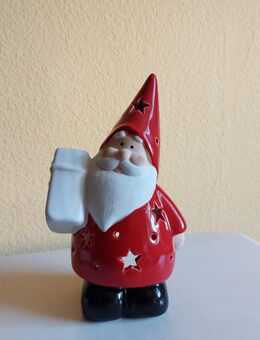Weihnachtswichtel Keramik, Teelichthalter, H20cm, B12cm, - Leipzig Ost