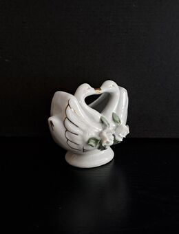 Kissing Swan Miniaturgefäß Küssende Schwäne Porzellanfigur Hochzeitsdekoration - Nürnberg