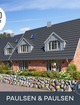 Neubau: Schönes Endhausteil mit großem Garten und Blick über die Tinnumer Wiesen (Ferienwohnen) - Sylt