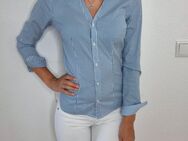 Zara Bluse blau weiß neu Gr.32/34 XXS/XS - Köln