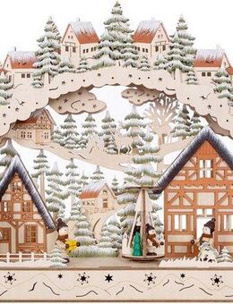 Myflair Möbel & Accessoires LED Schwibbogen Weihnachtsdeko (1-tlg), aus Holz, mit LED Beleuchtung, Höhe ca. 39 cm