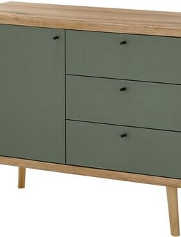 INOSIGN Sideboard MAVAS, in moderner Trendfarbe, Griffe aus Metall (Schwarz), Breite 107 cm