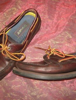 NEUw * Klassisch * Herren * Echt Leder * Segel * Schuhe * Loafers * Classic Boat Shoes 3-Eye "Timberland" Gr. 42/ 9 * cognac- braun * - Riedlingen
