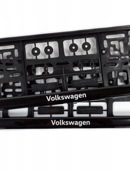 2x ORIGINAL Kennzeichenhalter für VW Volkswagen UV-Druck witterungsbeständig Set 2 Set34 - Wuppertal