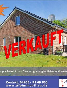 ***Moderne Doppelhaushälfte - Ebenerdig, energieeffizient und seniorengerecht*** - Westoverledingen