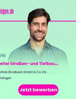 Bauleiter Straßen- und Tiefbau (m/w/d) - Metzingen