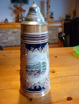 Bierkrug 1ltr. Motiv St. Gilgen a. Wolfgangssee - Burghausen