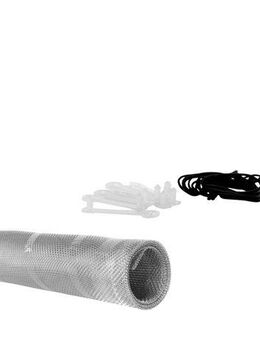SCHELLENBERG Lichtschachtabdeckung aus Aluminiumgewebe inkl. Befestigungsmaterial, ohne Rahmen, (Set, 1-St), Lichtschacht zur Kellerschachtabdeckung, 50 x 125 cm, Aluminium Natur