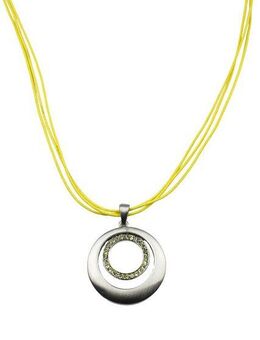 COLLEZIONE ALESSANDRO Kette mit Anhänger Chania, mit kleinen Glassteinen