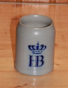 HB Hofbräuhaus Bierkrug Steinzeug Steingut Keramik 0,5 L Salzglasur Reliefkrug - Borken