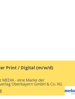 Mediaberater Print / Digital (m/w/d) - Starnberg