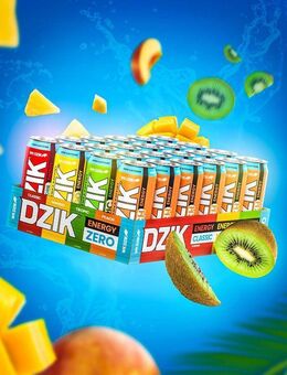 Energetyk Dzik Energy Drink - Peach, Tropic, Mango - 500ml, 24er-Pack - Ingolstadt