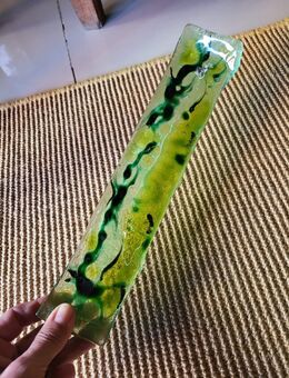 Räucherwerk Halter in Glass Fusion, Einzelstück, Handarbeit, 23cm x 4cm - Ronneburg (Hessen)