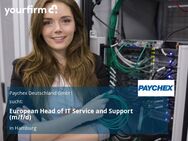 European Head of IT Service and Support (m/f/d) - Hamburg