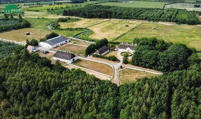 Traumimmobilie in absoluter Alleinlage direkt am Wasser-Reitanlage mit extra EFH unweit v. Flensburg