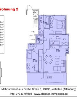 4 Zimmerwohnung EG mit Terrasse ca. 109 m² mit Lift, Klimafreundlicher Neubau- Jestetten Altenburg - Jestetten