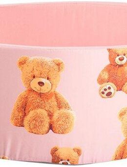 Knorrtoys® Bällebad Soft, Teddy pink, mit 150 Bällen grey/white/transparent, Made in Eurpe