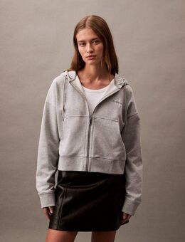 Calvin Klein Jeans Sweatjacke MNLG FRNCH TRRY FZ B Mit Rundhalsausschnitt