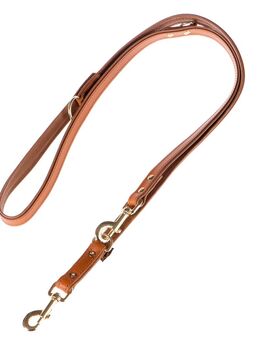 Heim Vorführleine Buffalo, cognac - 200 cm lang, 18 mm breit