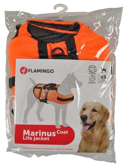 Flamingo Schwimmweste, orange - Größe XS: ca. 25 cm Rückenlänge