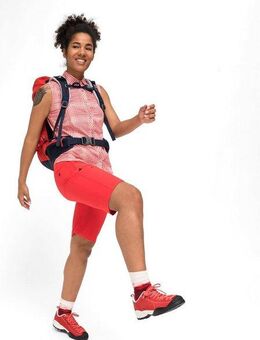 Maier Sports Funktionsbluse Paloma Karierte, ärmellose Bluse für Wandern, Reisen und Freizeit