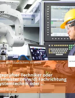 Staatlich geprüfter Techniker oder Handwerksmeister (m/w/d) Fachrichtung Gebäudesystemtechnik oder Sanitär-, Heizungs-, Klimatechnik - München