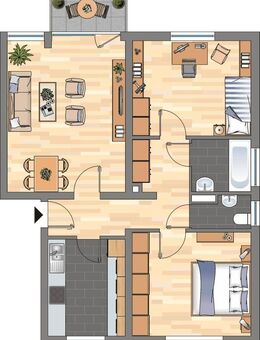 Demnächst frei! 3-Zimmer-Wohnung in Offenbach an der Queich - Offenbach (Queich)
