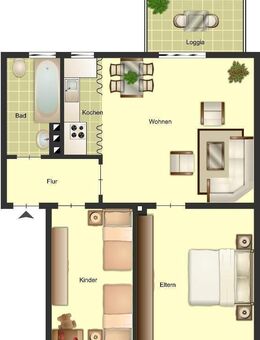 Jetzt frei! 3-Zimmer-Wohnung in Duisburg Obermeiderich - Duisburg