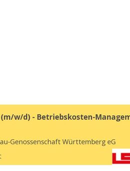Teamleiter (m/w/d) - Betriebskosten-Management - Stuttgart