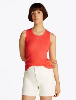 Tommy Jeans Tanktop TJW ESSENTIAL RIB TANK EXT mit gerippter Struktur