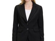 Betty&Co Longblazer Betty & Co Klassischer Blazer mit Taschen Druckfutter