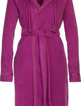 Vossen Bademantel Jive, ideal für Sauna & Spa, Hotelbademantel, Morgenmantel, Kurzform, Webfrottier, Kapuze, Gürtel, Kordel & Kofferbandeinfassung