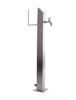 Wassersäule SQS 730 mm Edelstahl MIT Schlauchhalterung - Hiddenhausen