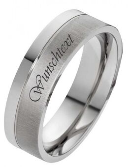 Herrenring Titanring HT002 individuell Außengravur - Aholming