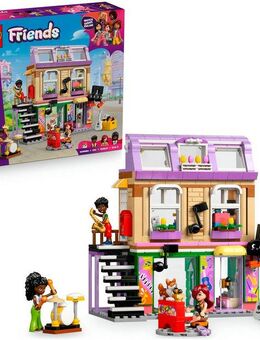 LEGO® Musikladen & Wohnung (42653), LEGO Friends Konstruktionsspielsteine, (483 St), Made in Europe