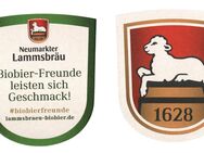 Neumarkter Lammsbräu BD Bierdeckel Bierfilz Bieruntersetzer Coaster 1628 - Biobier - Freunde - Nürnberg
