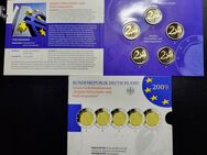 5 x 2-Euro-Gedenkmünzen BRD 2009 "10 Jahre Wirtschafts- u.Währungsunion", PP, Neu, OVP - Büren