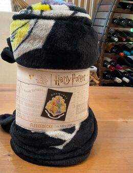 Harry Potter Fleecedecke 150x200 cm kuschelig & weich schwarz Hogwarts Motiv NEU - Brakel Zentrum