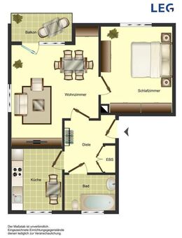 2-Zimmer-Wohnung in Unna Süd - Unna