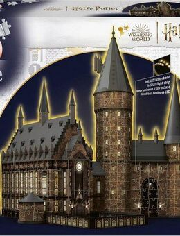 Ravensburger 3D-Puzzle Hogwarts Schloss - Die Große Halle - Night Edition, 540 Puzzleteile, Made in Europe