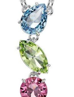 Swarovski Kette mit Anhänger Schmuck Geschenk Halskette Gema Y-Anhänger, mit Swarovski® Kristall